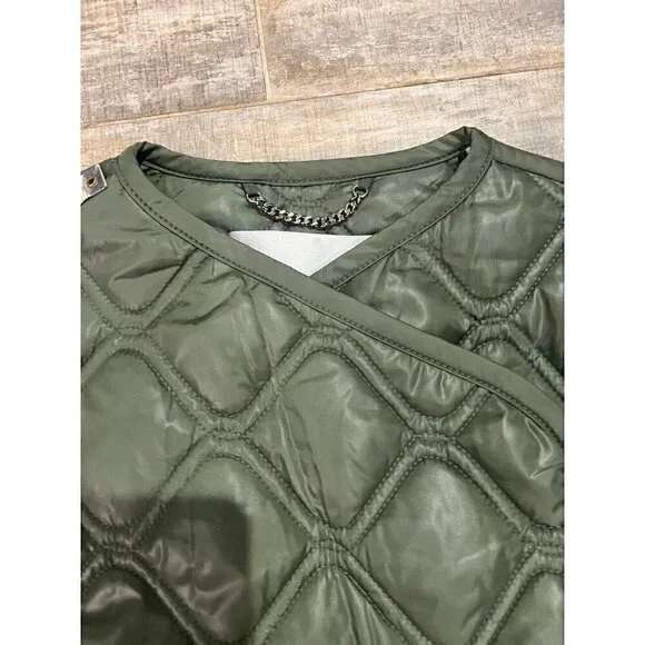 New With Tags $495 A.L.C. Emory Jacket Army Green Medium - Picture 6 of 13